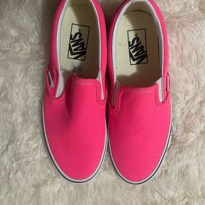 Neon pink vans